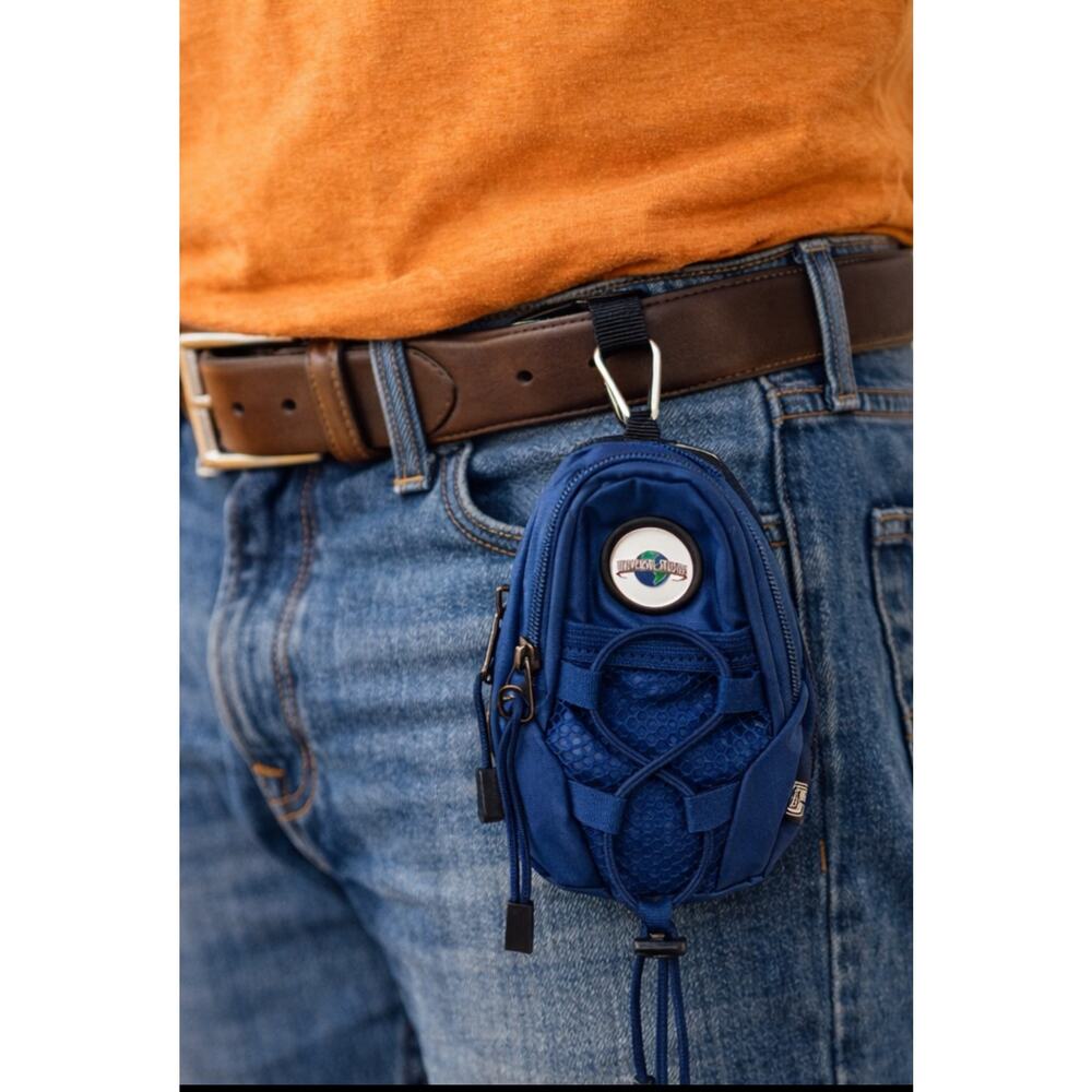 Universal Studios Mini Backpack Blue Crossbody Cl… - image 1